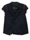 Sonia Carrasco Distressed Gilet In Blue