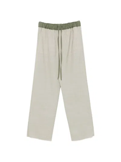 Sonia Carrasco Drawstring Elasticated-waist Trousers In Gray