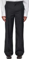 Sonia Carrasco Gray Fundamental Trousers In Black