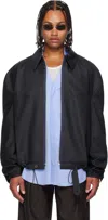 Sonia Carrasco Gray Tracksuit Jacket In Black