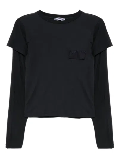 Sonia Carrasco Logo-embroidered T-shirt In Blue
