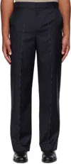 Sonia Carrasco Navy Fundamental Trousers In Blue