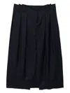 Sonia Carrasco Pinstriped Skirt In Black
