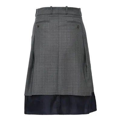 Sonia Carrasco Pleated Skirt In Gray