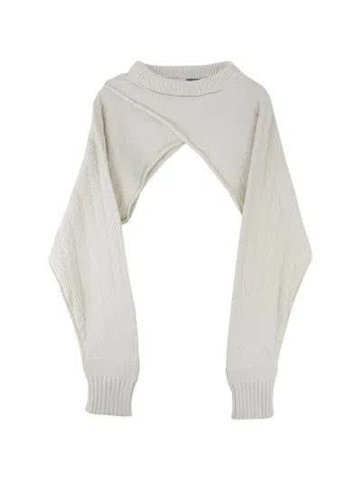 Sonia Carrasco Pointelle-knit Sweater In White