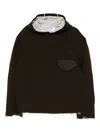 Sonia Carrasco Raw-cut Hem Hoodie In Brown