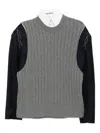 Sonia Carrasco Wool-blended Top In Gray