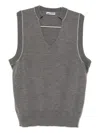 Sonia Carrasco Wool Vest In Gold