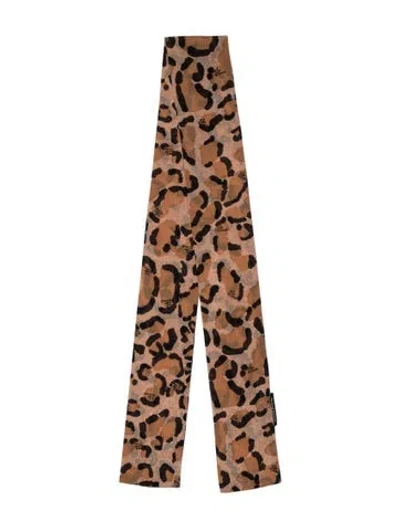 Pre-owned Sonia Rykiel Animal Print Bandana In Neutral