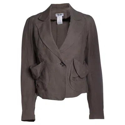 Pre-owned Sonia Rykiel , Brown Linen Blazer
