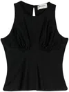 Sonia Rykiel Bustier-detail Open-back Tank Top In Black