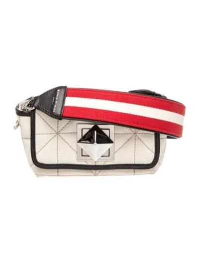 Pre-owned Sonia Rykiel Canvas Shoulder Bag In Neutrals