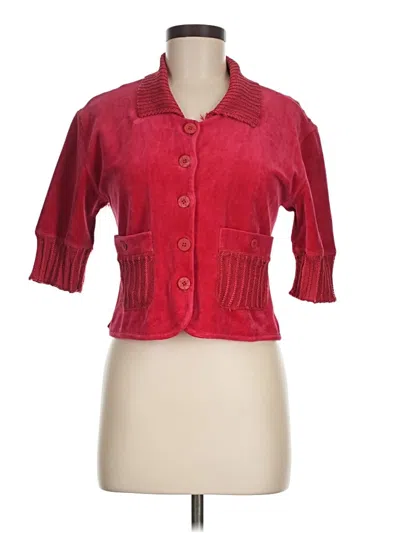 Pre-owned Sonia Rykiel Cardigan Sweater In Red