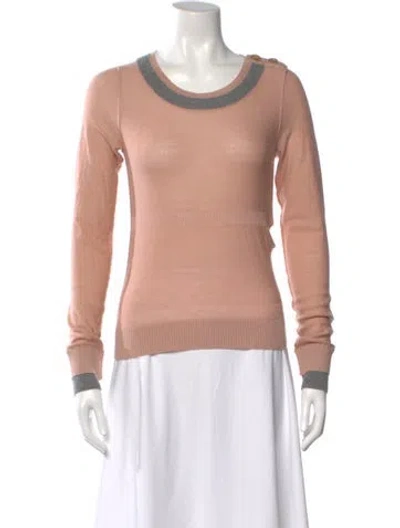 Pre-owned Sonia Rykiel Cashmere Crew Neck Sweater W/ Tags In Pink