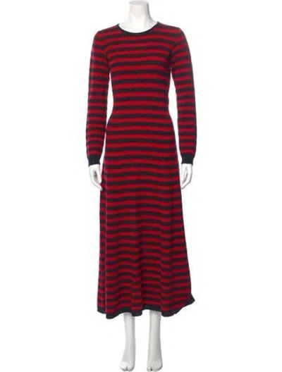 Pre-owned Sonia Rykiel Cashmere Long Dress In Red