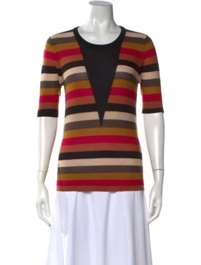 Pre-owned Sonia Rykiel Cashmere Striped Sweater In Multicolor