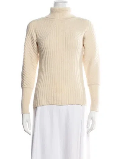 Pre-owned Sonia Rykiel Cashmere Turtleneck Sweater In Yellow