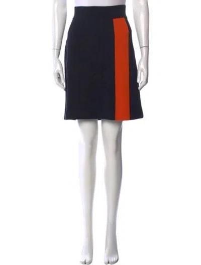 Pre-owned Sonia Rykiel Colorblock Pattern Mini Skirt In Black