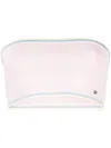 Sonia Rykiel Contrasting-border Bandeau Knitted Top In Pink