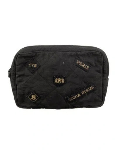 Pre-owned Sonia Rykiel Cosmetic Bag In Black/grey