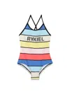 Sonia Rykiel Costume Intero In Multicolour