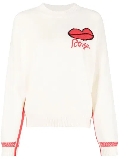 Sonia Rykiel Crew Neck Jumper In Neutrals