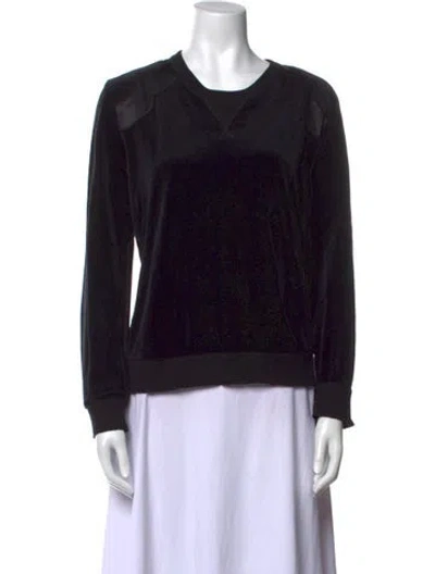 Pre-owned Sonia Rykiel Crew Neck Long Sleeve Sweatshirt In Black