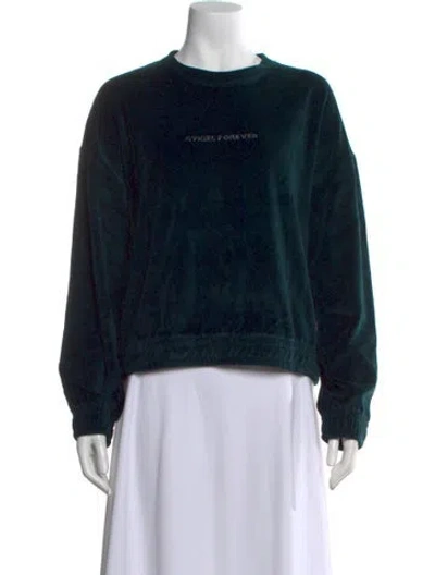 Pre-owned Sonia Rykiel Crew Neck Long Sleeve Sweatshirt W/ Tags In Green