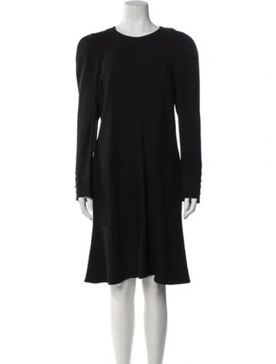 Pre-owned Sonia Rykiel Crew Neck Midi Length Dress In Blue