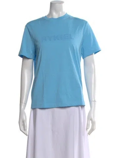Pre-owned Sonia Rykiel Crew Neck Short Sleeve T-shirt W/ Tags In Blue