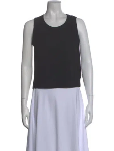 Pre-owned Sonia Rykiel Crew Neck Sleeveless Top In Black