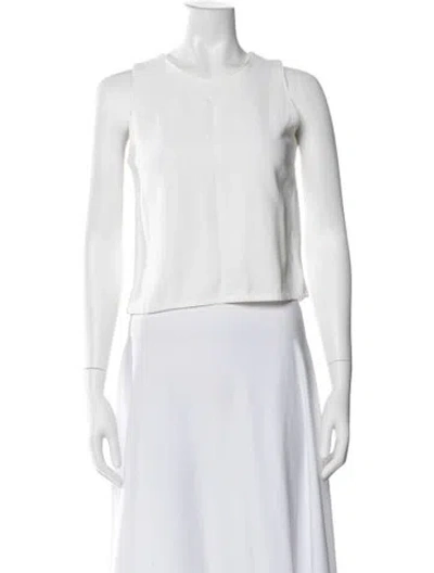 Pre-owned Sonia Rykiel Crew Neck Sleeveless Top In Neutral