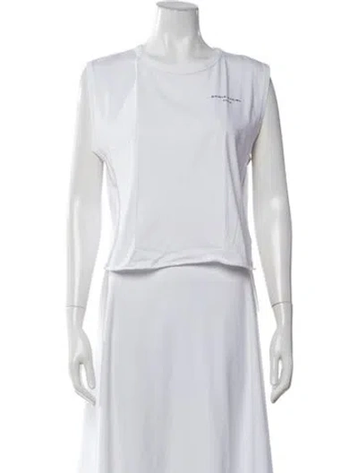 Pre-owned Sonia Rykiel Crew Neck Sleeveless T-shirt In White