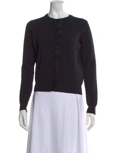 Pre-owned Sonia Rykiel Crew Neck Sweater In Black