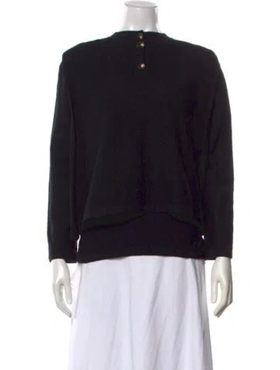 Pre-owned Sonia Rykiel Crew Neck Sweater In Black