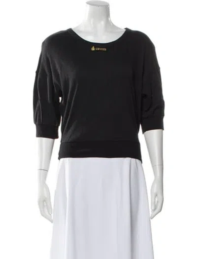 Pre-owned Sonia Rykiel Crew Neck Three-quarter Sleeve Sweatshirt In Gray
