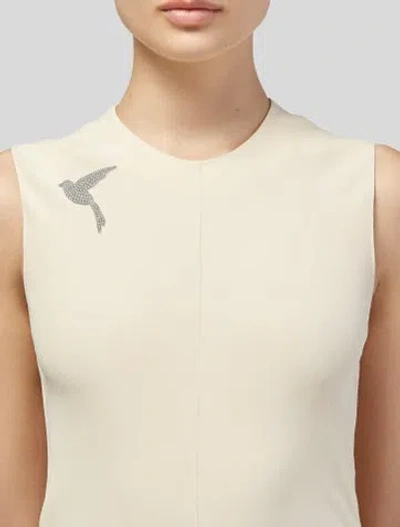 Pre-owned Sonia Rykiel Crystal Bird Pin Brooch In Multi