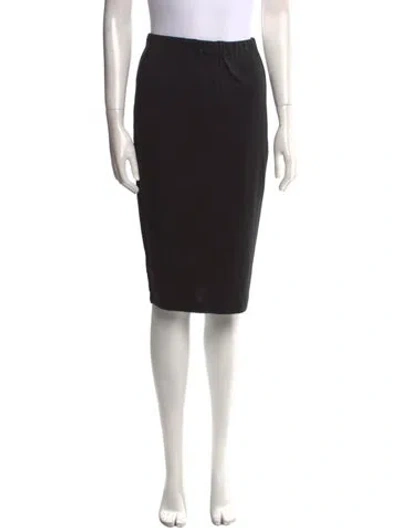 Pre-owned Sonia Rykiel Crystal Embellishments Knee-length Skirt In Black