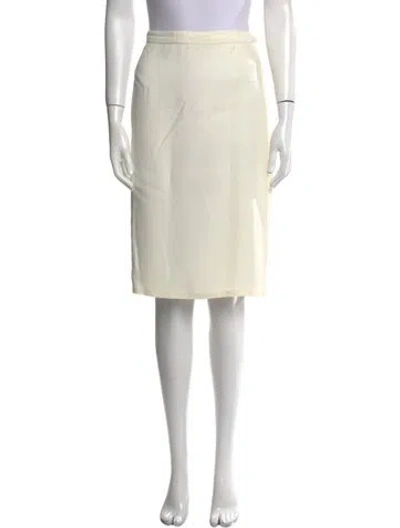 Pre-owned Sonia Rykiel Crystal Embellishments Knee-length Skirt In Neutral