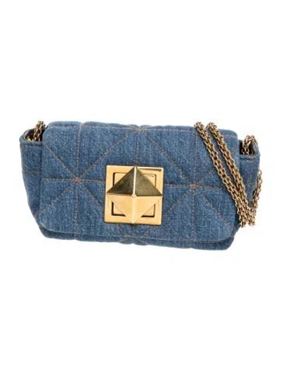 Pre-owned Sonia Rykiel Denim Shoulder Bag In Blue