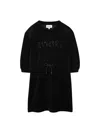 Sonia Rykiel Dress With Logo In Black