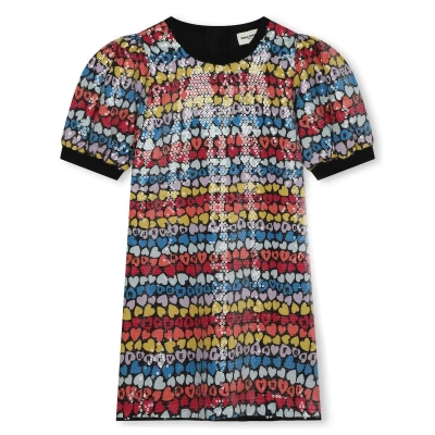 Sonia Rykiel Kids' Dress With Sequins In Multicolor