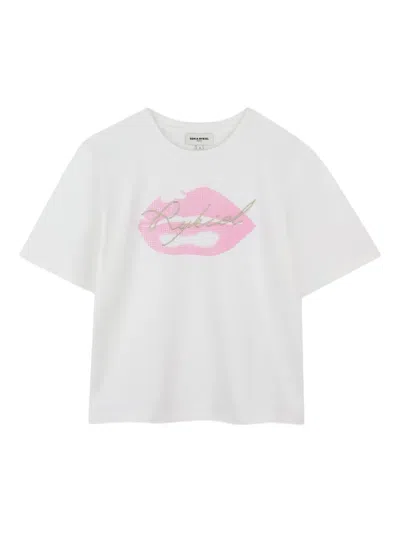Sonia Rykiel Enfant Kids' Graphic Lip-print T-shirt In White