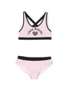 Sonia Rykiel Enfant Logo-print Bikini Set In Pink