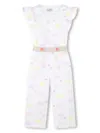 Sonia Rykiel Enfant Logo-print Jumpsuit In White