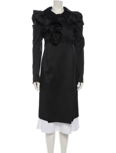 Pre-owned Sonia Rykiel Faux Fur Coat In Black