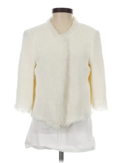 Pre-owned Sonia Rykiel Faux Fur Jacket In White