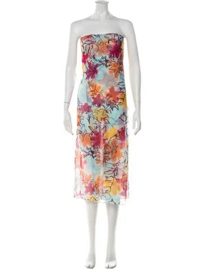 Pre-owned Sonia Rykiel Floral Print Cover-up In Multi