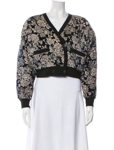 Pre-owned Sonia Rykiel Floral Print Evening Jacket In Multi