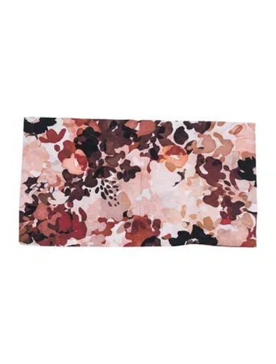 Pre-owned Sonia Rykiel Floral Print Pillow Sham In Pink/red